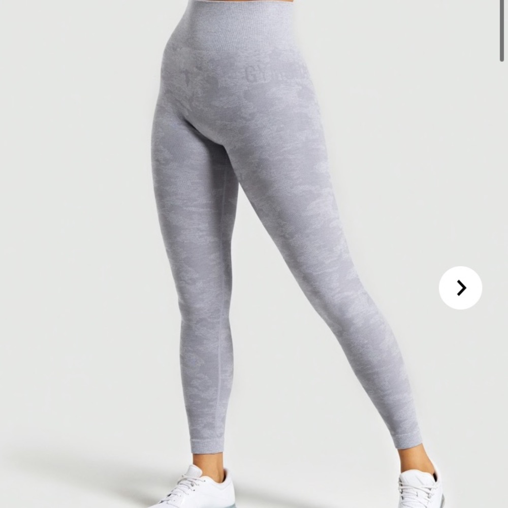 Grey camo gymshark leggings. Size M
